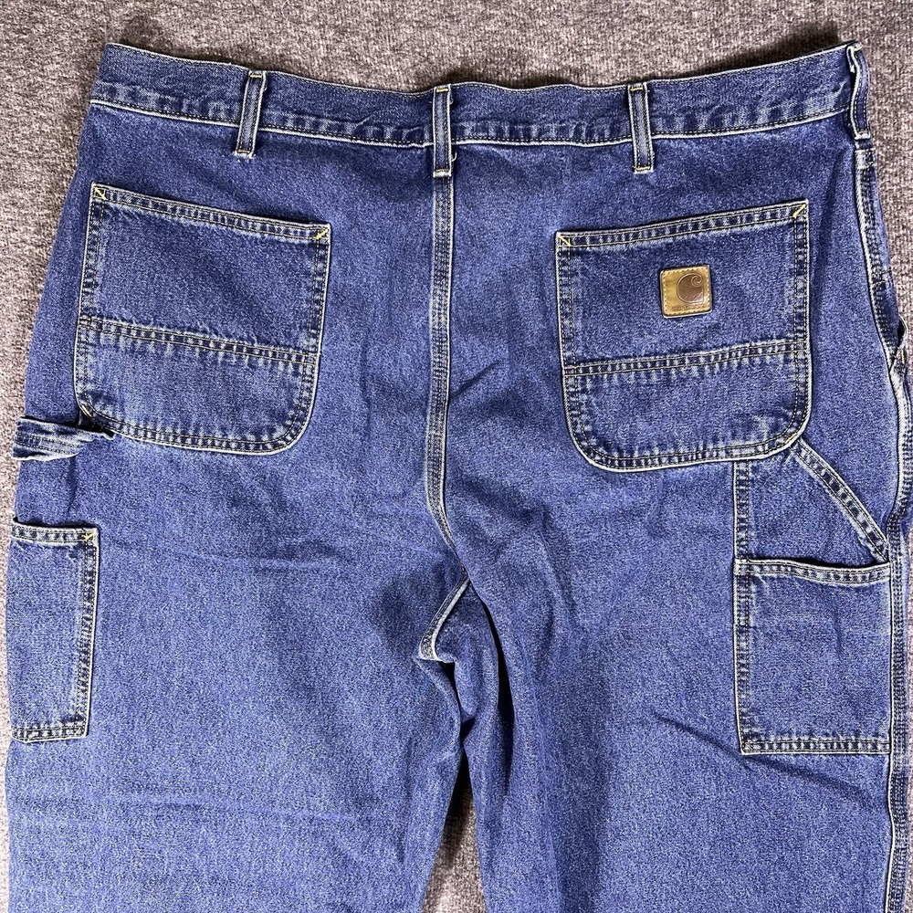 Carhartt B13 DPS Carpenter Jeans Men 41x31 Blue Loose Fit Workwear Utility Denim - Picture 9 of 14